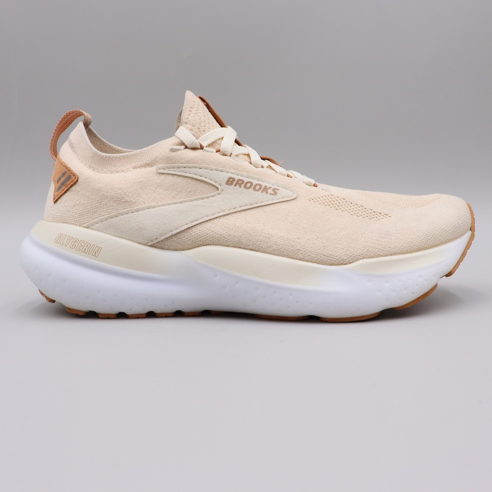 Brooks Glycerin StealthFit 21 Women's Size 9.5B Running Shoes Marshmallow Cream